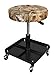 BIG RED TR6350MO Torin Rolling Pneumatic Creeper Garage/Shop Seat: Padded Adjustable Mechanic Stool with Tool Tray Storage, Mossy Oak Camo