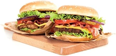 KitchenCraft Wax Burger Paper Sheets, 11 cm Discs, Pack of 25, White, 11 cm (4.5 Inch) - Image 5