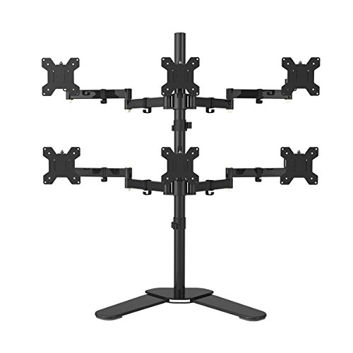 Suptek hex arm lcd led monitor stand desk mount bracket heavy dut…