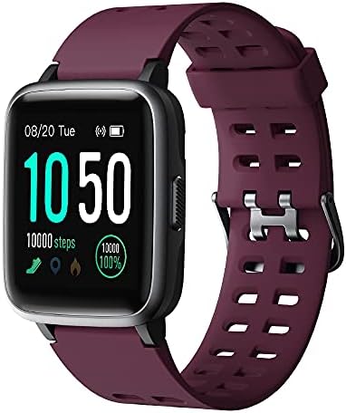 YAMAY Smart Watch for Android and iOS Phone IP68 Waterproof, Fitness Tracker Watch with Heart Rate Monitor Step Sleep Tracker, Smartwatch Compatible with iPhone Samsung, Watch for Men Women
