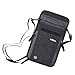 Neck Wallet, VWELL Passport Holder with RFID Blocking for Men and Women to Keep Your Cash And Documents Safe When Traveling (Black)