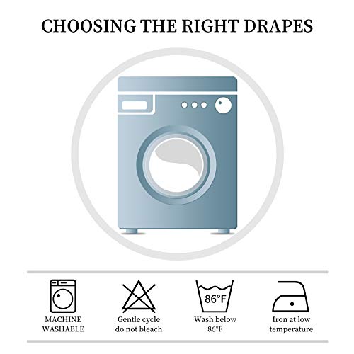 Lofus 100% Blackout Lined Window Curtain Panels, 3 Thick Layers Full Room Darkening Insulated Drapes for Bedroom / Living Room, 52x63 Inch, 2 Panels, Pink