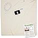 Grounding Brand Half Sheet with Earth Connection Cord - Silver Conductive Mat for Better Sleep, EMF Protection and Healthy Energy, Large 98x35.5 fits Full, Queen, King, Tan