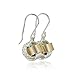 Two Tone 925 Sterling Silver & 14k Gold Filled Love Knot Earrings
