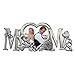 Malden International Designs Mr. & Mrs. Metal Wedding Picture Frame, 3x4, Silver