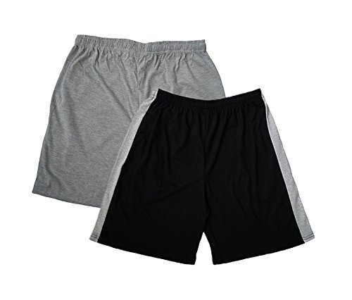 syda men's shorts cotton combo pack of 2 black