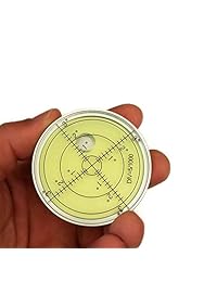 Caja de aluminio de 2.362 in Bullseye nivel de burbujas por GFNT para trípode, fonógrafo, giratorio, etc.