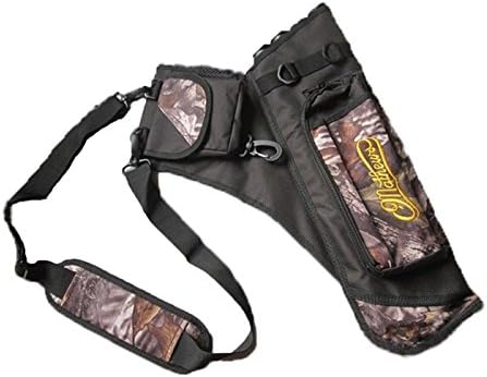 Outdoor Forest Hunting Training Adjustable Shoulder Strap 4-Tube Archery Quiver by Opener