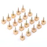 Anddas 10pairs Beige High Heel Tips Shoe Stiletto Sole Repair Dowel Pin Replacement Taps (U Shape)(10x11mm)