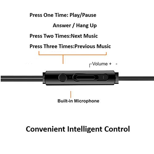 Earbuds with Microphone 2 Pack Ear Buds Earphones Headphones Mic and Volume Control Wired in Ear Noise Isolating Bass