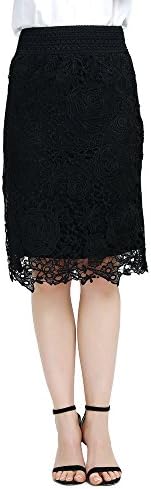 Lace Skirt, Yagoor Women's Casual Knee Length Pencil Skirt (S - 2XL)