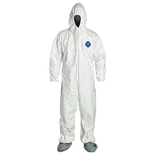 DuPont Tyvek 500 Xpert | Chemical Protective Clothing with Hood, Category III, Type 5-B and 6-B | Robust yet Lightweight | White | Size 2XL (PACK 2)
