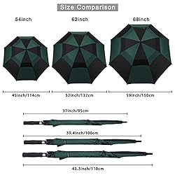 G4Free 62 Inch Automatic Open Golf Umbrella Extra