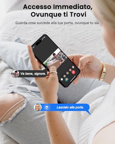 Bextgoo WIFI Digital Door Viewer with Doorbell, 2K WiFi Video Door Phone, 4.3 Display, 8000mAh Battery, 170° Wide Angle, AI Detection, Two-Way Audio, 32G Card Included, for Apartment, Home