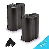 Pack of 2 - EN-EL15 High Capacity Batteries for Nikon DSLR Cameras including the Nikon D750, D7200, D810A, D7000, D7100, D800, D800E, D600, D610, 1V, These ENEL15 Batteries have 2400mAh each and are equivalent to the original Nikon EN-EL15 Battery in performance and capacity