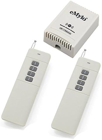 eMylo DC 12V 4 Channel 300-500m Smart Wireless Remote Control Switch Inching Self-locking Long Type