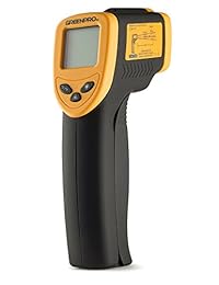 Greenpro   Termómetro infrarrojo sin contacto, pistola de temperatura, color amarillo negro