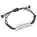 Graduate Jewelry for Girls-She believed she could so she did Engraved Black Affirmation Positive Quote Inspirational Leather Bracelet for Women Ladies