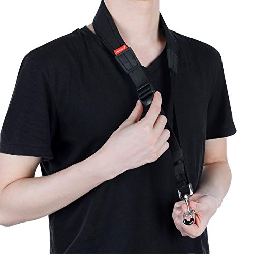 Saxophone Neck Strap, Sax Strap EVA Cotton Air Cell Padded with Metal Hook for Alto, Tenor, Baritone, Soprano Saxophones and Clarinet