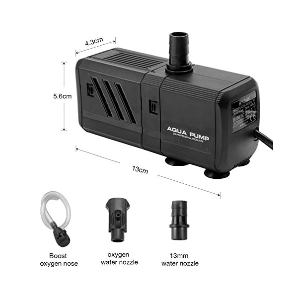 IREENUO-Internal-Fish-Tank-Filter-6W-500LH-4-in-1-Aquarium-Filter-Pump-Submersible-Fish-Tank-Water-Pump-Air-Pump-for-50-150L-Fish-Tank-500LH IREENUO Internal Fish Tank Filter, 6W 4 in 1 Aquarium Filter Pump Submersible Fish Tank Water Pump Air Pump for 30-150L…