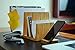 Kenley Desktop Organizer - Bamboo Wood File & Folder Sorter - Desk Tray with 5 Vertical Sections & Phone Holder - Storage Shelf Rack Stand for Office Supplies Binders Letters Paper Documents Magazines