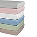 Sealy Therma-Fresh Cooling Moisture Wicking Fitted Crib Sheet - Hypoallergenic, Temperature Responsive & Moisture Wicking Fabric, Deep Fitted Stretch Skirt 52”x28” (Mocha Beige)