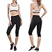LYTOPTOP Women's Hot Sweat Slimming Neoprene Pants Body Shaper for Weight Loss, Thigh Belly Fat Burner Leggings Hot Thermo Sauna Waist Trainer Capris Black