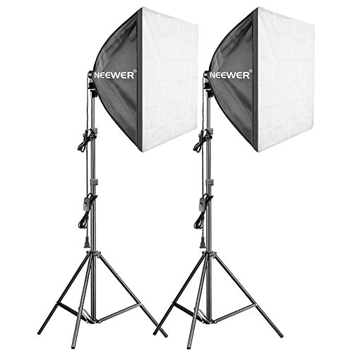 Neewer Photography Studio 600W Softbox Lighting Kit 3 Packs 24x24
