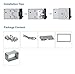 PUMPKIN Universal Double Din Mounting Metal Installation Kit Fitting Cage for 2 DIN in Dash Car Stereo Radio