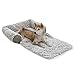 PAWZ Road Dog Bed, 3 in 1 Pet Mat Cushion for Small/Medium Dogs and Cats-Snuggly Orthopedic Sleeper with More Filling on 3 Sides-Nonslip and Waterproof Bottom Sthumb 1