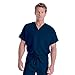 Landau Unisex V-Neck Scrub Top 7502 & Scrub Pant 7602 Medical Uniform Scrub Set (Navy - Medium / Medium Petite)