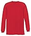 A4 Youth Cooling Performance Crew Long Sleeve T-Shirt, Scarlet, Large