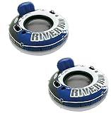 INTEX River Run I Inflatable Water Floating Tubes - 2 Pack