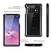Dexnor Galaxy S10E Case with Built-in Screen Protector Clear Rugged Full Body Protective Shockproof Hard Back Defender Dual Layer Heavy Duty Bumper Cover Case for Samsung Galaxy S10E - Black