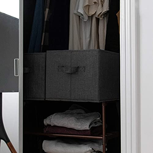 Pomatree Storage Baskets Pack Sturdy Large Fabric Bins