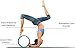 UpCircleSeven Yoga Wheel for Back Pain - Deep Tissue Massage - Yoga Back Roller Wheel for Back Pain Relief Stretching Myofascial Release Mobility (Blue 12