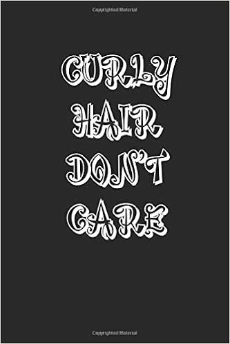 Amazon Com Curly Hair Don T Care Dotted Bullet Notebook 6 X 9