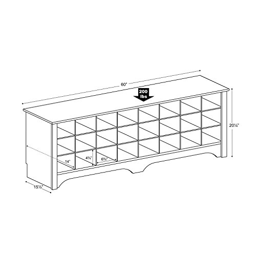 5 Prepac+BSS+6020+Storage+Cubby+Bench