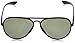 Ray-Ban Men's RB4180 Liteforce Aviator Sunglasses, Matte Black/Polarized Green, 58 mm