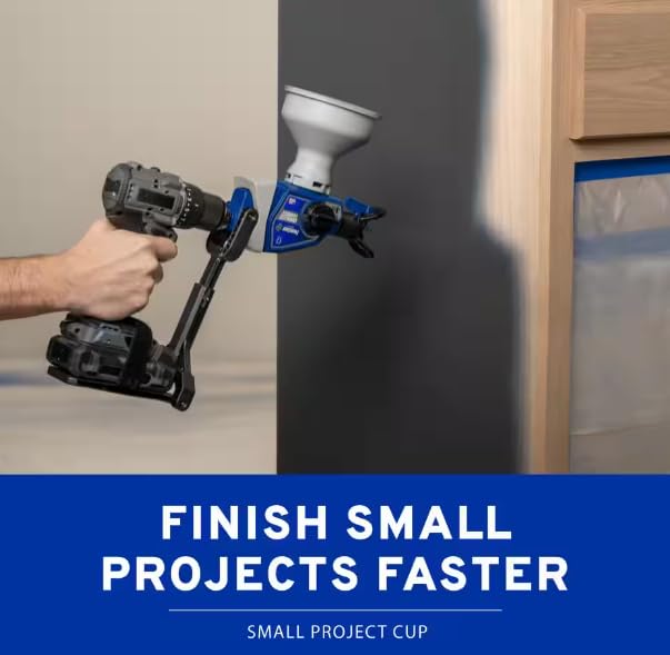Graco TrueCoat 360 Cordless Handheld Paint Sprayer with Drill Connect, 2000 PSI & Small Project Cup