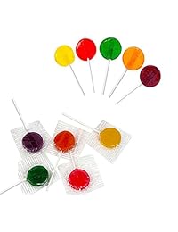saf-t-pops Varios Sabores, Lollipops con palos en Caja de 6 x 6 x 6 de seguridad Bulk Candy