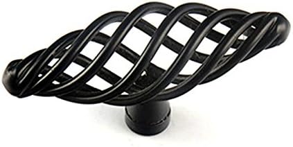 MUZUO Birdcage Knob handle pull Bronze T-Handle for kitchen cabinets bathroom dresser drawer door- 10 Pack