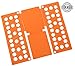 House Hubby T Shirt Folder - Toddler Sized Folding Board for T-Shirts, Dress Shirts, Pants, Towels to Fold Your Garments and Laundry Fast (Orange, Child)