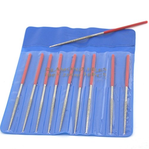 Joiner 4" inch 100MMx2MM ROUND Diamond Coated Needle Saw Files Filing Cutting Carbide Gems Glass Rock Watch Jewelry Repair Tools Pack of 10Pcs