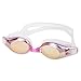 SIXBOX Swim Goggles Leak Free Anti UV Lens Adjustable Shoulder Strap Triathlon Swimming Goggles Anti Fog Nose Clip, Ear Adult Male, Female, Kids,Youth(Pink)