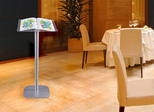 DISPLAY SALES - Free standing catalog or menu stand with binder rings | | Ideal for menus, catalogs, or as a presentation stand