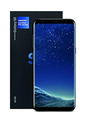 Samsung Galaxy S8 Certified Pre-Owned Factory Unlocked Phone - 5.8Inch Screen - 64GB - Midnight Black (U.S. Warranty)(Renewed)