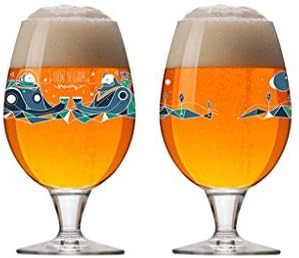 New Belgium Brewery Globe Glass -2015 Artisan Series Limited Edition by New Belgium Brewery