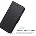 Arae Case for iPhone Xs Max PU Leather Wallet case Cover [Stand Feature] with Wrist Strap and [4-Slots] ID&Credit Cards Pocket for iPhone Xs Max 6.5 inch - Black