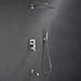 Bathtub Shower Faucet.Brushed Nickel Shower Faucets Sets Complete.10IN Rain Shower System.All Metal Shower Fixtures.Shower Rough Valve Body Included
